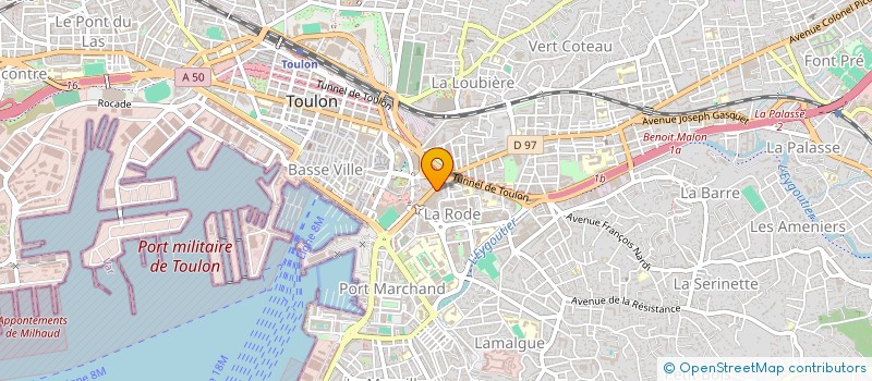 localisation de l'entreprise HG CONSULTING  TOULON