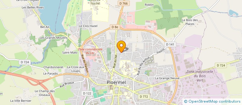 localisation de l'entreprise HG COUVERTURE  PLOERMEL