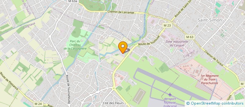 localisation de l'entreprise HG FACADIERS REUNIS à CUGNAUX