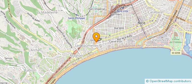 localisation de l'entreprise HG FITNESS NICE GROSSO à NICE