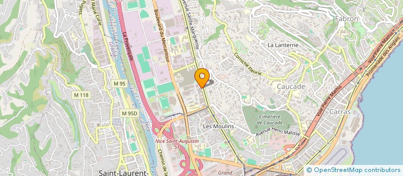 localisation de l'entreprise HG FITNESS NICE OUEST à NICE