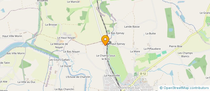 localisation de l'entreprise HG INVEST  MONTREUIL-SUR-ILLE