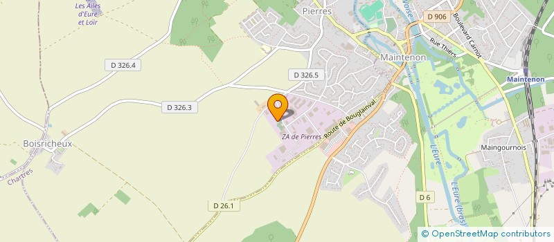 localisation de l'entreprise HG INVESTISSEMENT à PIERRES