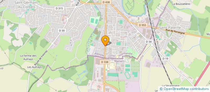 localisation de l'entreprise HG LAVAGE à ALENCON