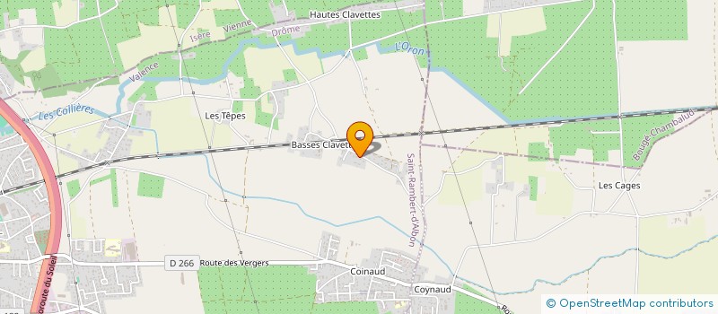 localisation de l'entreprise HG LES OLIVIERS  SAINT-RAMBERT-D'ALBON