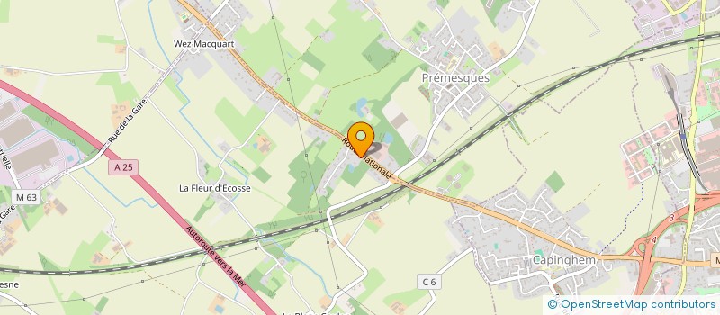 localisation de l'entreprise HG RENT  ENNETIERES-EN-WEPPES