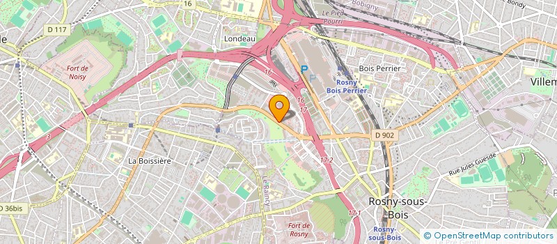 localisation de l'entreprise HG-SOLUTIONS  ROSNY-SOUS-BOIS