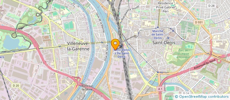 localisation de l'entreprise HG VISION à SAINT-DENIS