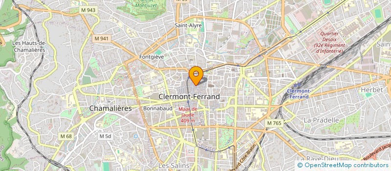 localisation de l'entreprise HGB  CLERMONT FERRAND