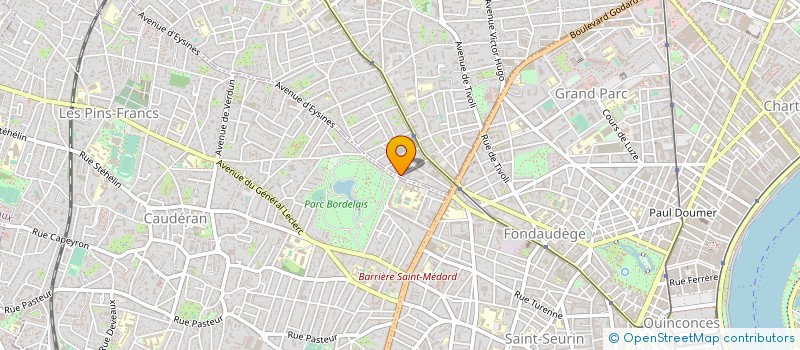 localisation de l'entreprise HGB NOTAIRE à LE BOUSCAT