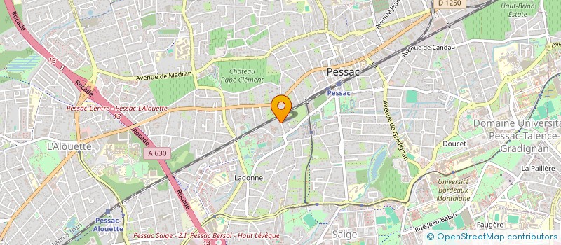 localisation de l'entreprise HGBM  PESSAC