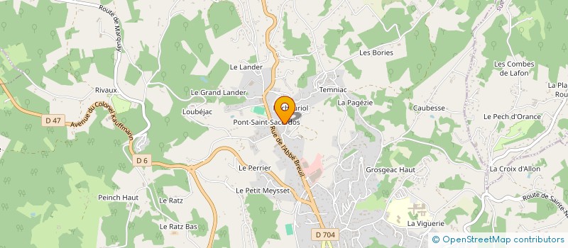localisation de l'entreprise HGC  SARLAT-LA-CANEDA