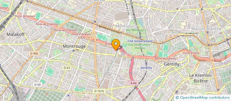 localisation de l'entreprise HGDP  MONTROUGE