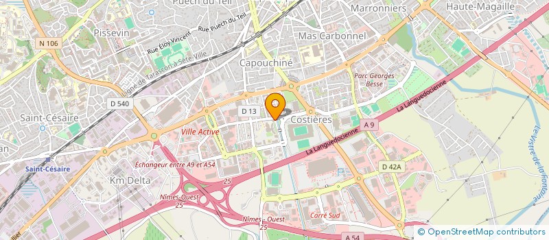 localisation de l'entreprise HGE DOCTEUR PHILIPPE BELLON  NIMES