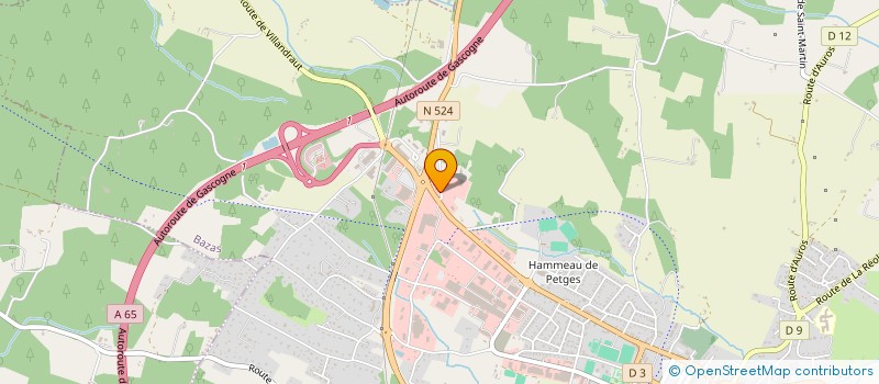 localisation de l'entreprise HGEB  BAZAS