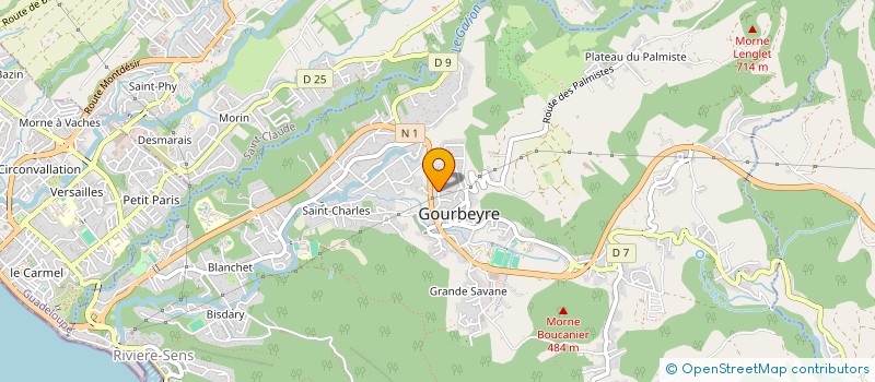 localisation de l'entreprise HGF à GOURBEYRE