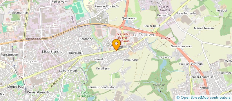 localisation de l'entreprise HGFB29  GUIPAVAS