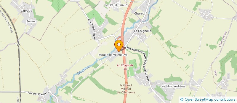 localisation de l'entreprise HGGE  CHAMPNIERS