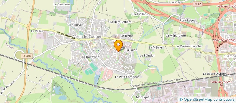 localisation de l'entreprise HGH MUSIC  VEZIN-LE-COQUET