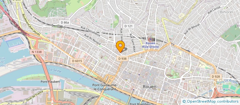 localisation de l'entreprise HGL à ROUEN