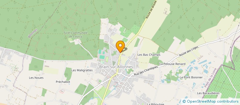 localisation de l'entreprise HGL  BRAIN-SUR-ALLONNES