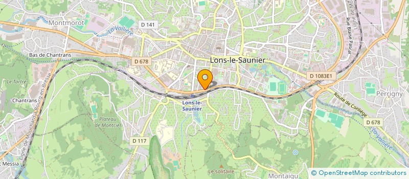 localisation de l'entreprise HGL à LONS-LE-SAUNIER