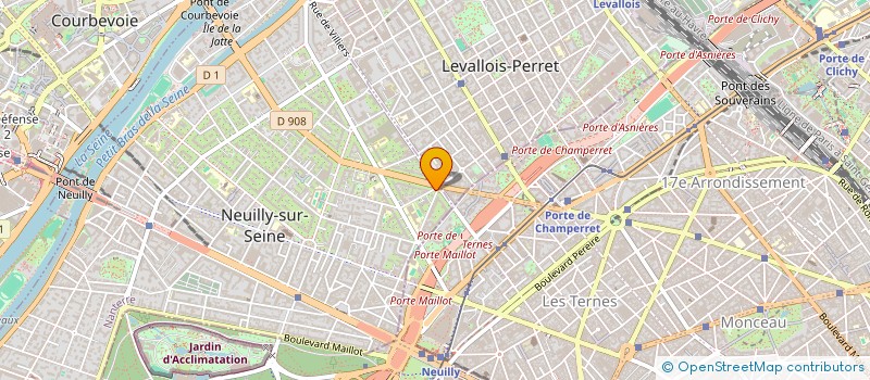 localisation de l'entreprise HGL VILLERS à NEUILLY-SUR-SEINE