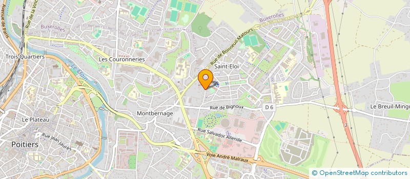 localisation de l'entreprise HGM à POITIERS