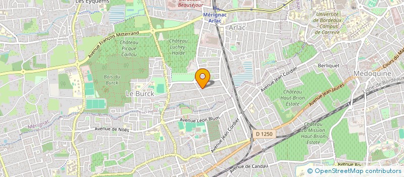 localisation de l'entreprise HGM INVEST  MERIGNAC