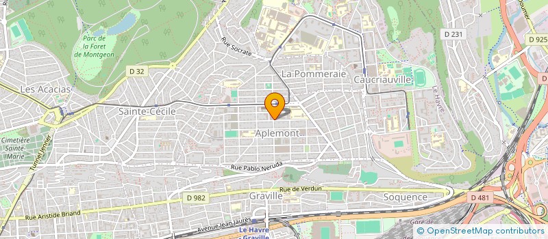 localisation de l'entreprise HGMH à LE HAVRE