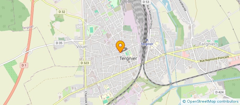 localisation de l'entreprise HGMV BOIS  ET SERVICES  TERGNIER