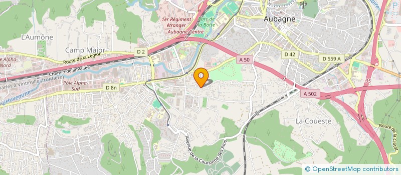 localisation de l'entreprise HGP à AUBAGNE