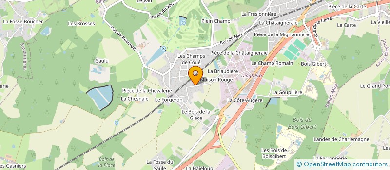 localisation de l'entreprise HGR  BALLAN-MIRE