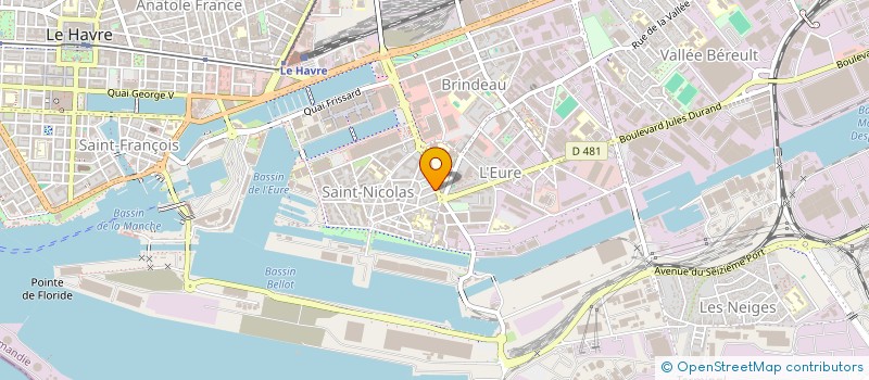 localisation de l'entreprise HGS à LE HAVRE