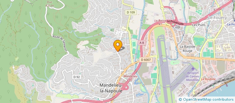 localisation de l'entreprise HGT  MANDELIEU-LA-NAPOULE