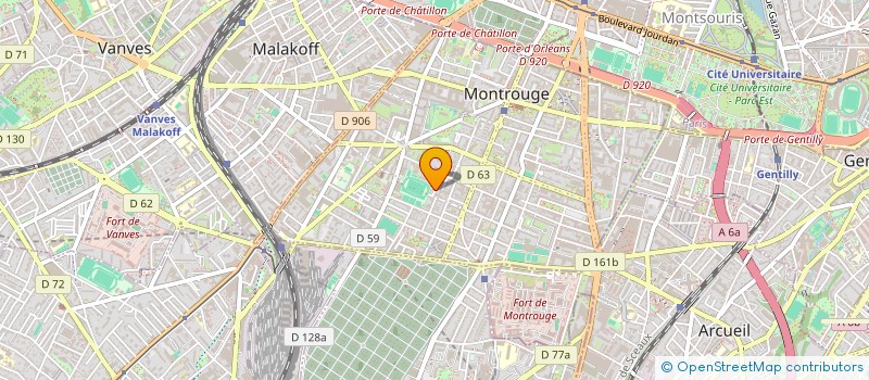 localisation de l'entreprise HGW  MONTROUGE