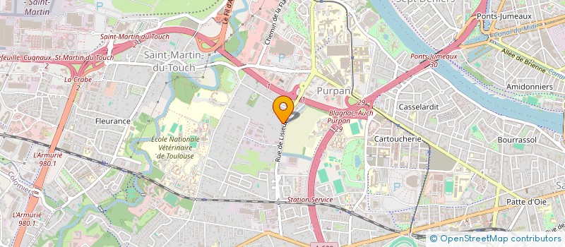 localisation de l'entreprise HH  TOULOUSE