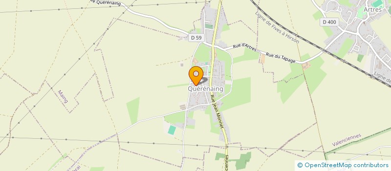 localisation de l'entreprise HH.BAND  QUERENAING