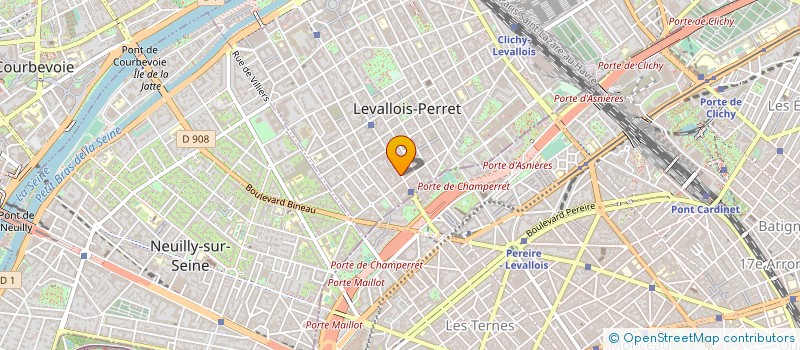 localisation de l'entreprise HH FRANCE à LEVALLOIS-PERRET