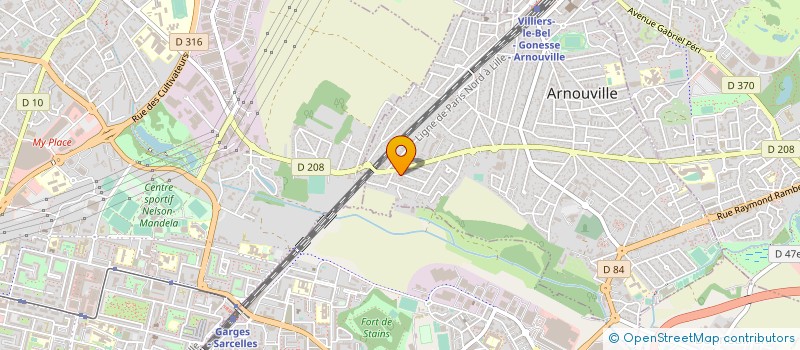 localisation de l'entreprise HH IMMO  ARNOUVILLE