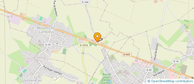 localisation de l'entreprise HH IMMO  BEAUVOIS-EN-CAMBRESIS