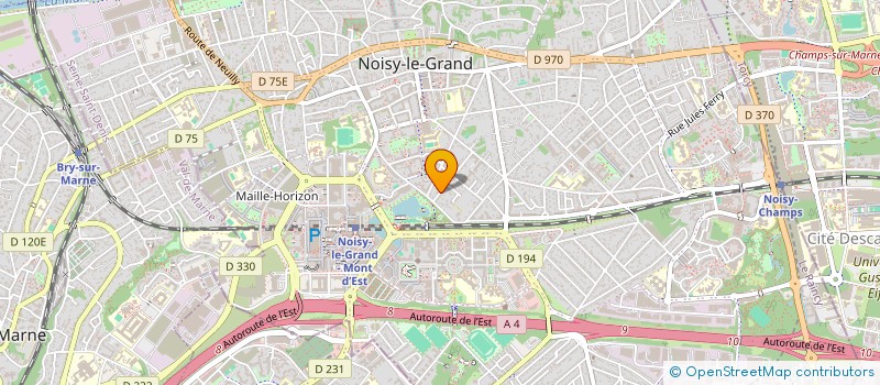 localisation de l'entreprise HH INVEST à NOISY-LE-GRAND