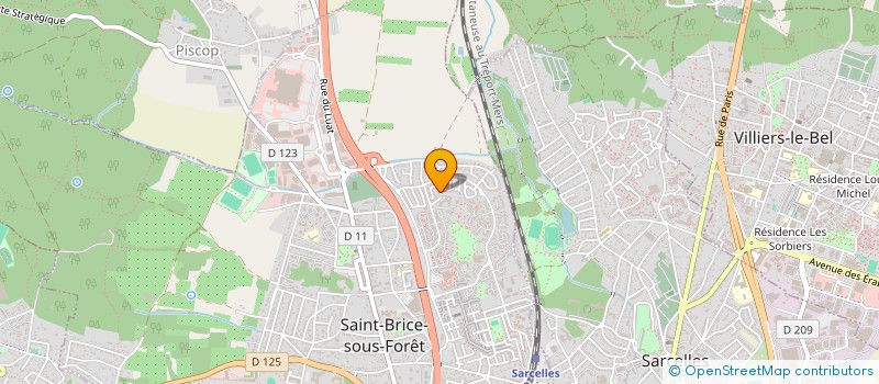 localisation de l'entreprise HH PARTNERS  SAINT-BRICE-SOUS-FORET