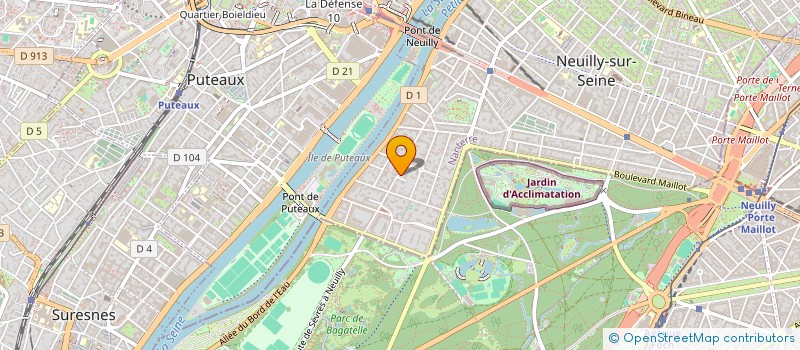 localisation de l'entreprise HHF à NEUILLY-SUR-SEINE