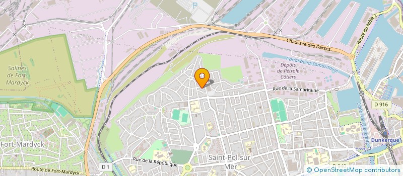 localisation de l'entreprise HHM  DUNKERQUE