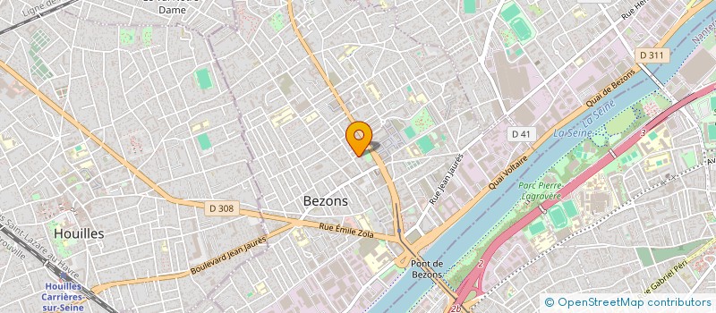 localisation de l'entreprise HHM  BEZONS