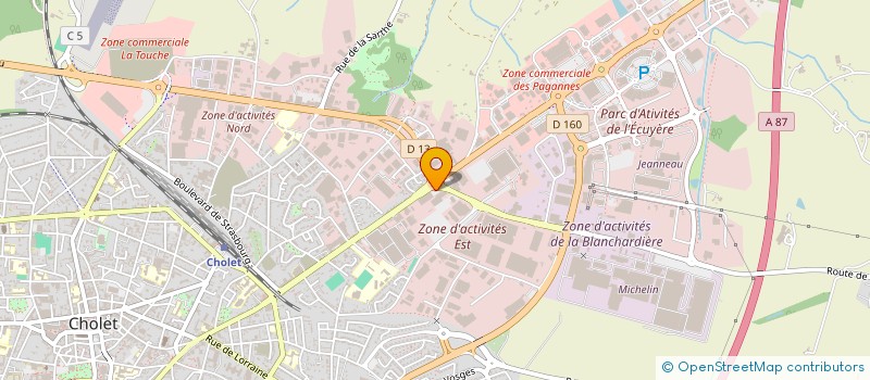 localisation de l'entreprise HHM PERFORMANCE à CHOLET