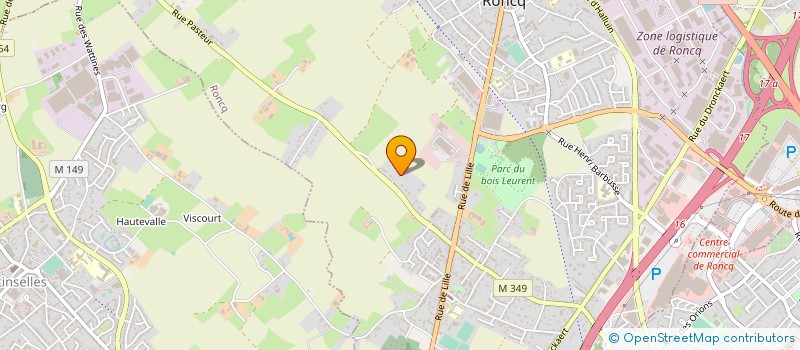 localisation de l'entreprise HHS PRESTATIONS  RONCQ