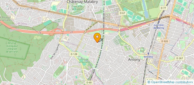 localisation de l'entreprise HI FIVE à ANTONY