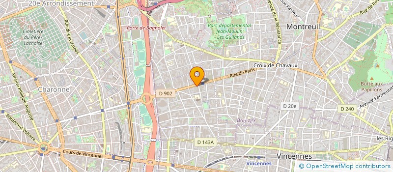 localisation de l'entreprise HI PHONE à MONTREUIL